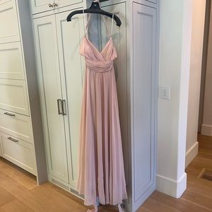 Baby Pink Prom/Bridesmaid Maxi Dress